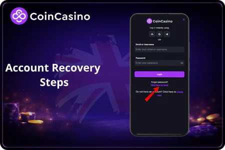 Account Recovery  Steps CoinCasino