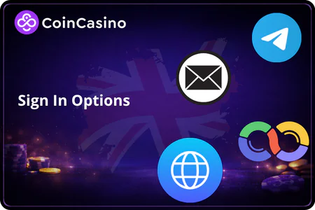 Sign In Options  CoinCasino