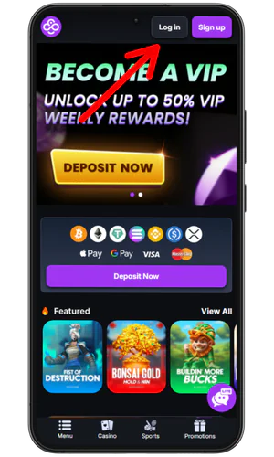 Visit our website CoinCasino
